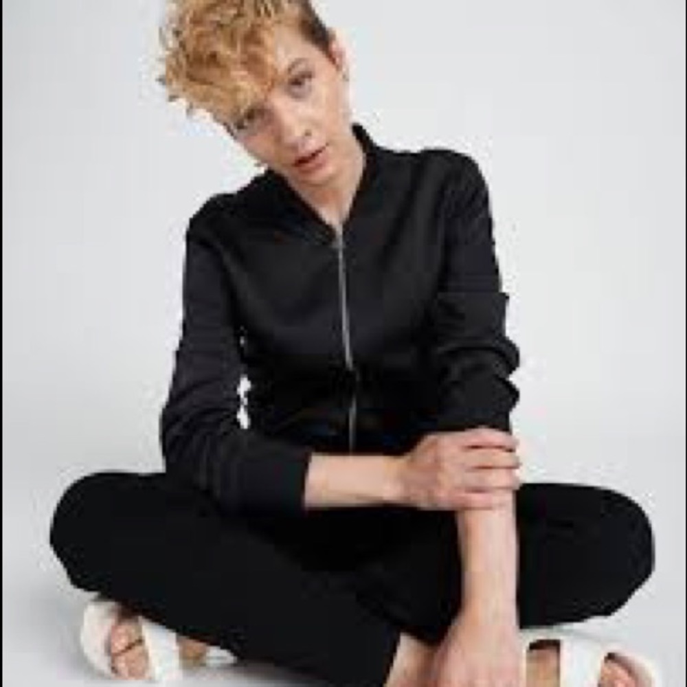 Satin bomber jacket